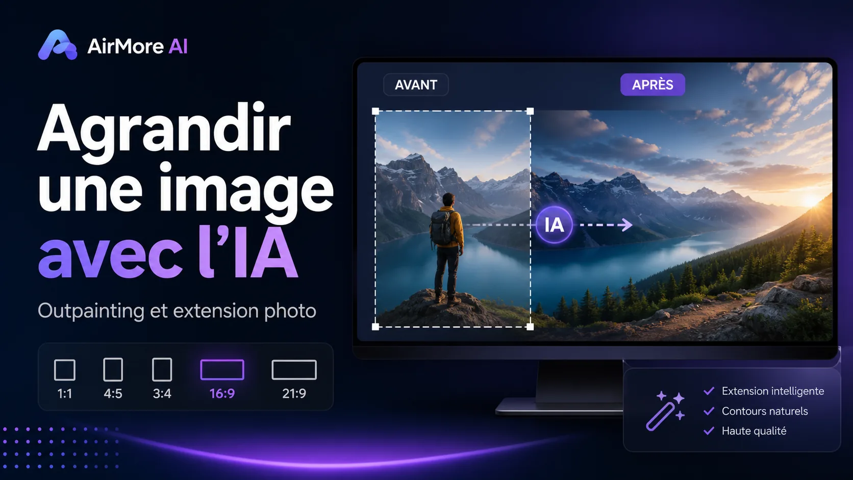 Meilleurs outils pour agrandir une image avec l’IA et faire de l’outpainting cover