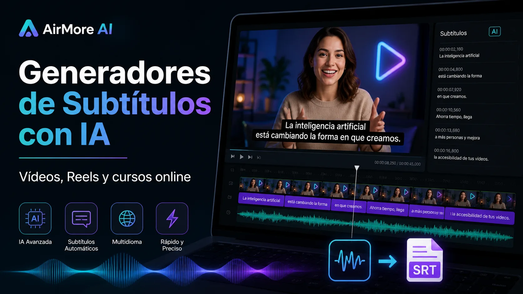 Mejores generadores de subtítulos con IA para vídeos, Reels y cursos online cover