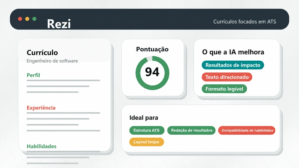 Rezi para criar currículos compatíveis com ATS