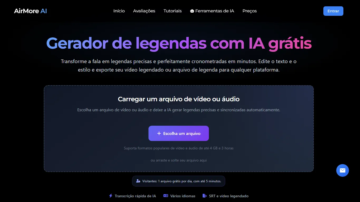 AirMore AI Gerador de Legendas screenshot