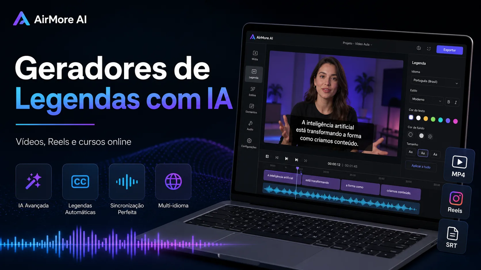 Melhores geradores de legendas com IA para vídeos, Reels e cursos online cover