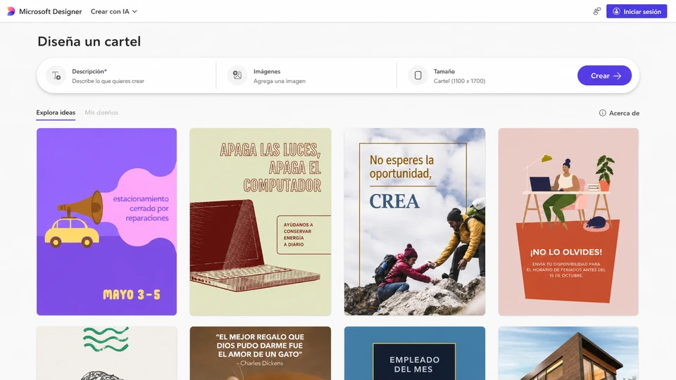 Microsoft Designer en español