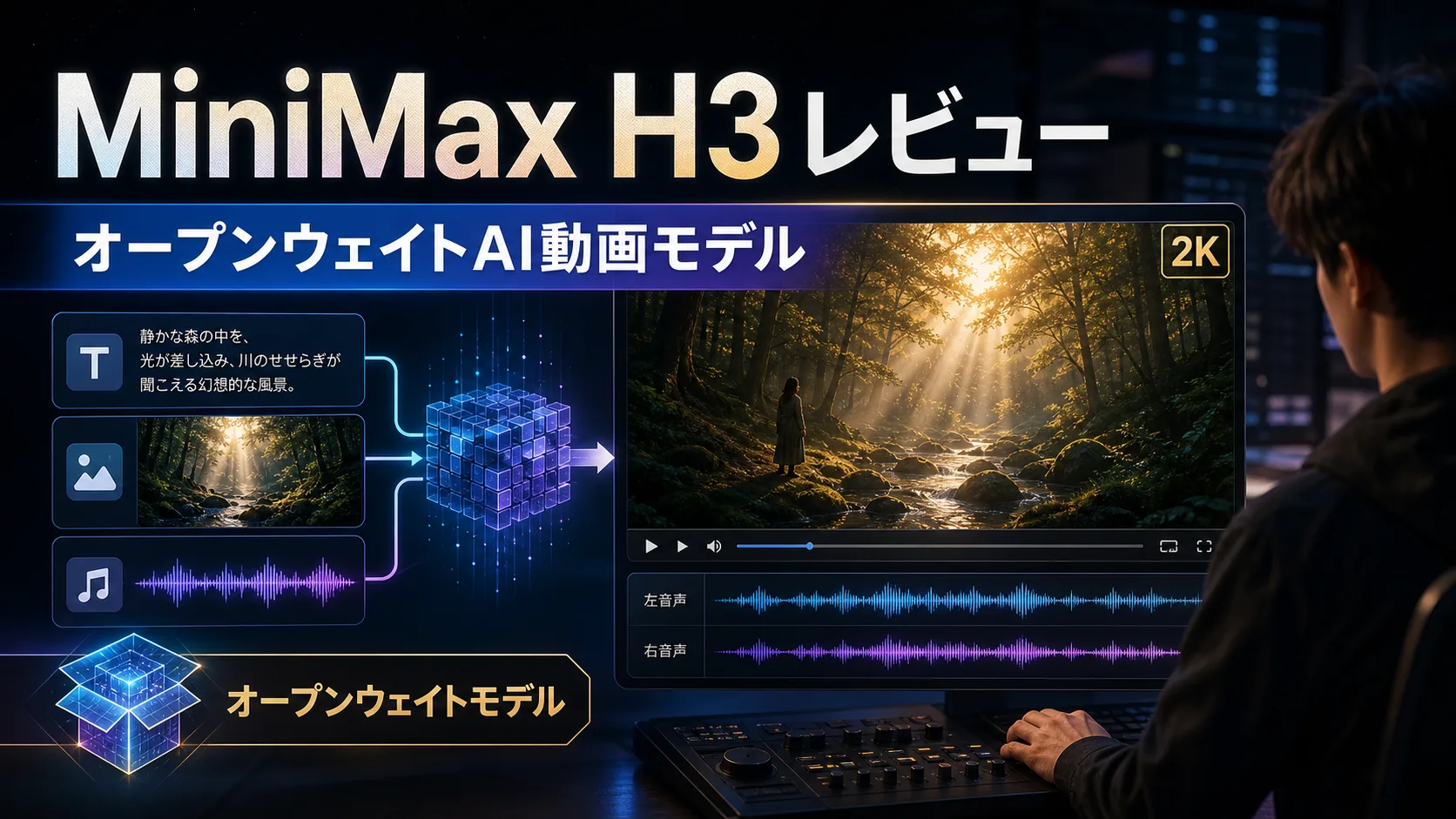 MiniMax H3レビュー｜音声付き動画生成に対応したオープンウェイトAI動画モデル