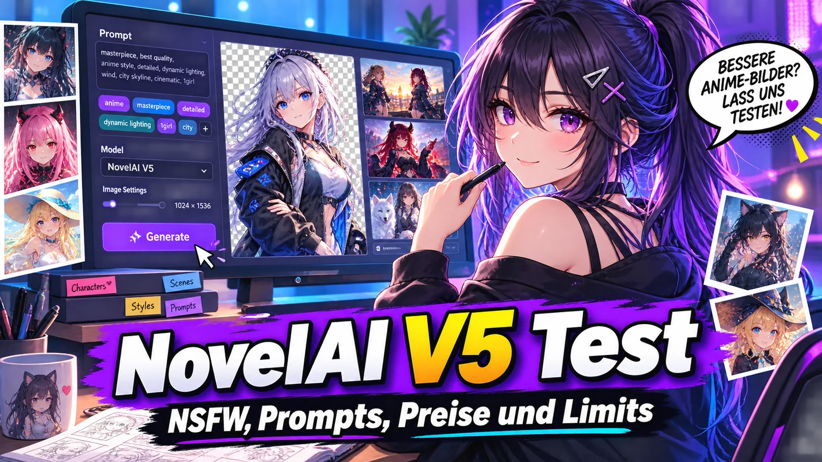NovelAI V5 Test: NSFW, Prompts, Preise und Limits