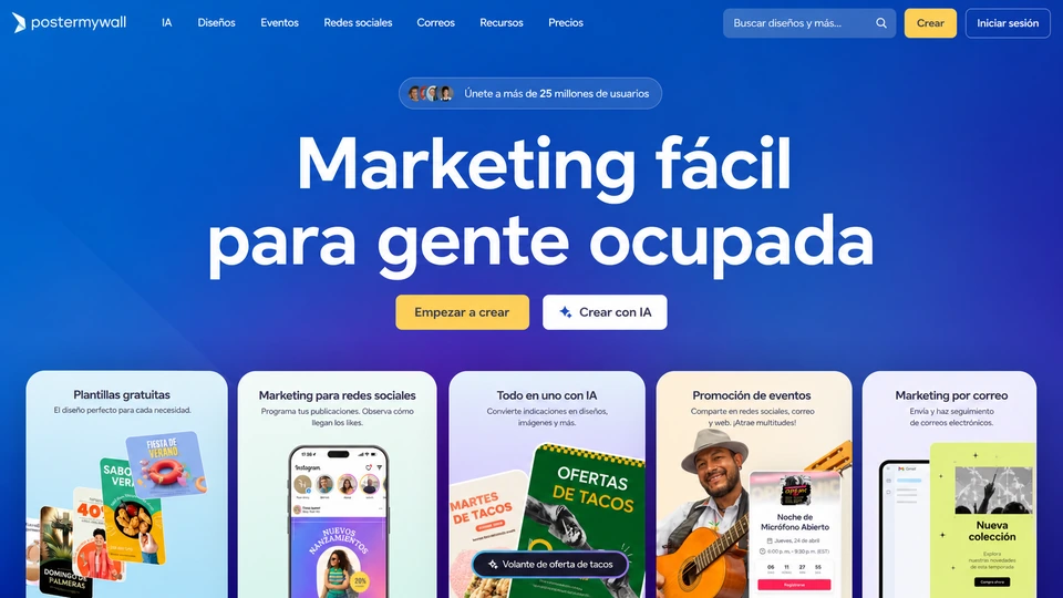 PosterMyWall en español
