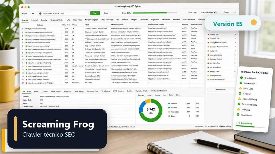 Screaming Frog SEO Spider herramienta SEO