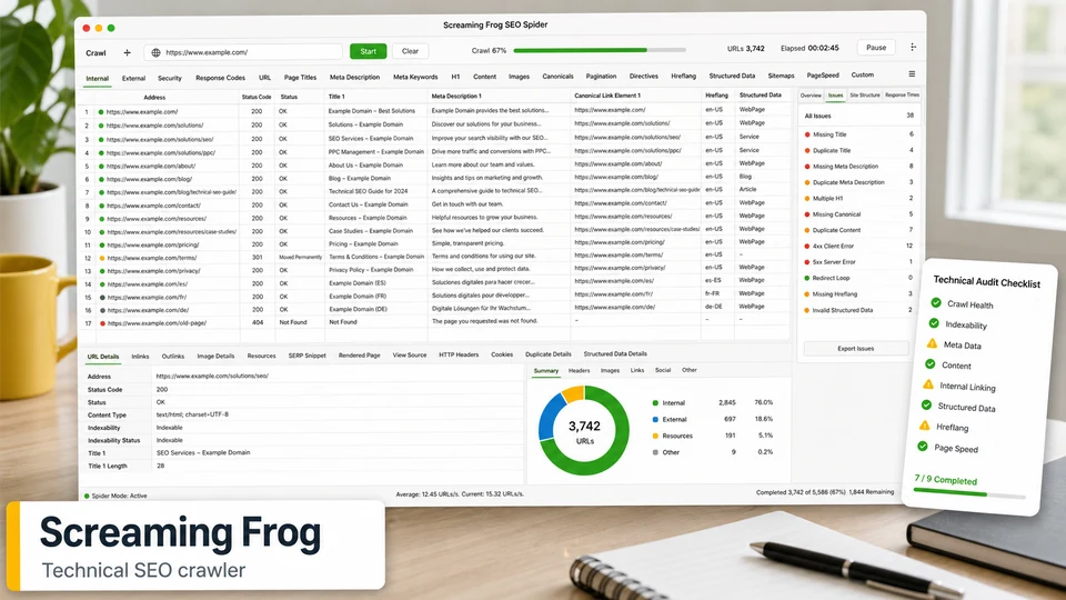 Screaming Frog SEO Spider SEO tool