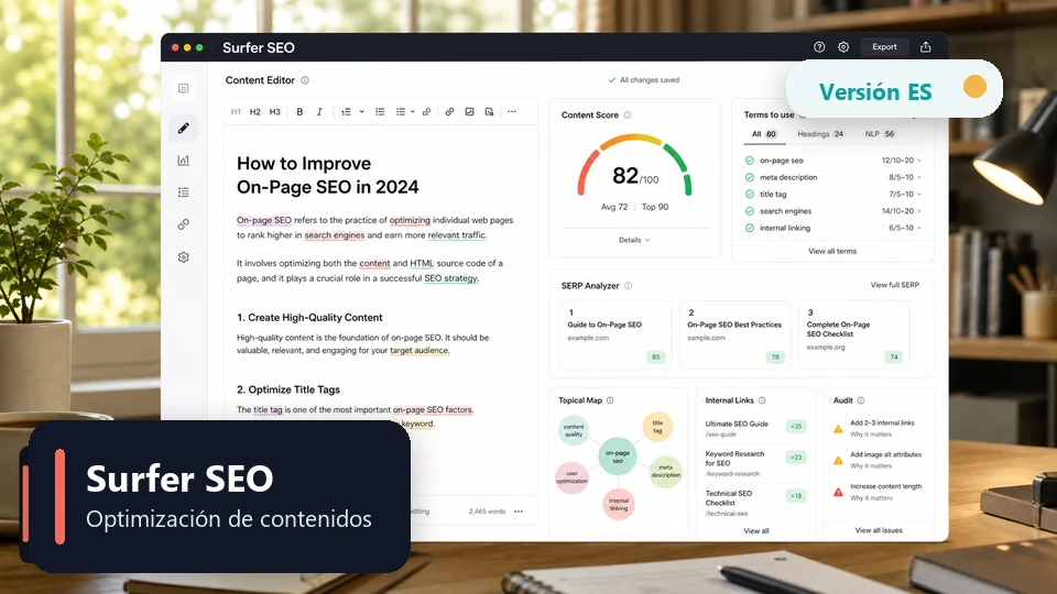 Surfer SEO herramienta SEO