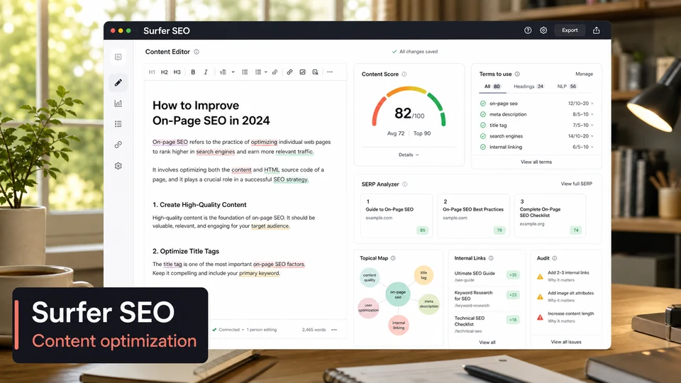 Surfer SEO tool