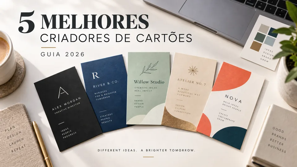 Os 5 melhores criadores de cartões de visita de 2026