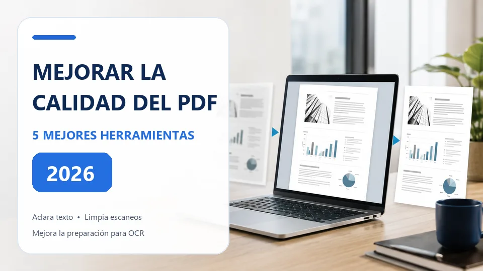 Los 5 mejores optimizadores de PDF para mejorar la calidad en 2026