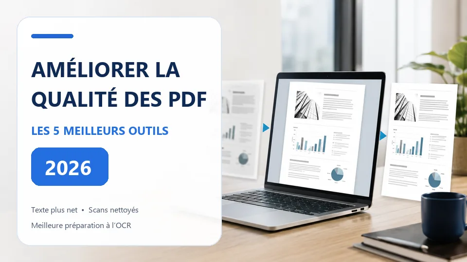 Les 5 meilleurs outils pour améliorer la qualité d’un PDF en 2026