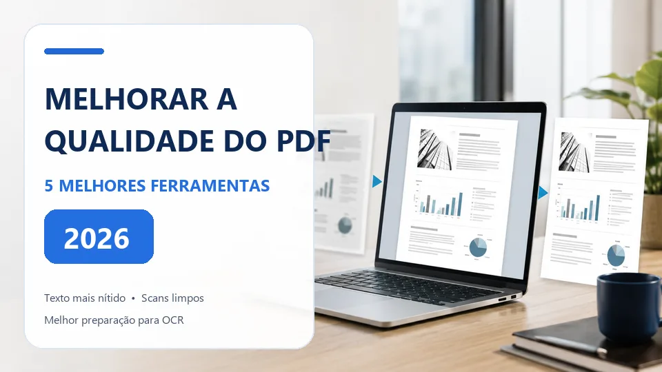 Cinco melhores ferramentas de aprimoramento de PDF para melhorar a qualidade do PDF em 2026