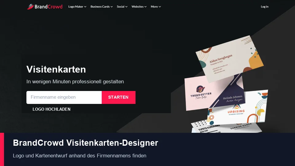 BrandCrowd Visitenkarten-Designer