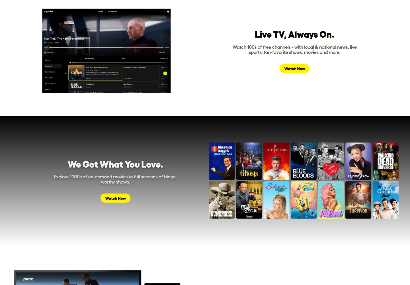 Pluto TV’s official introduction to free channels and on-demand viewing