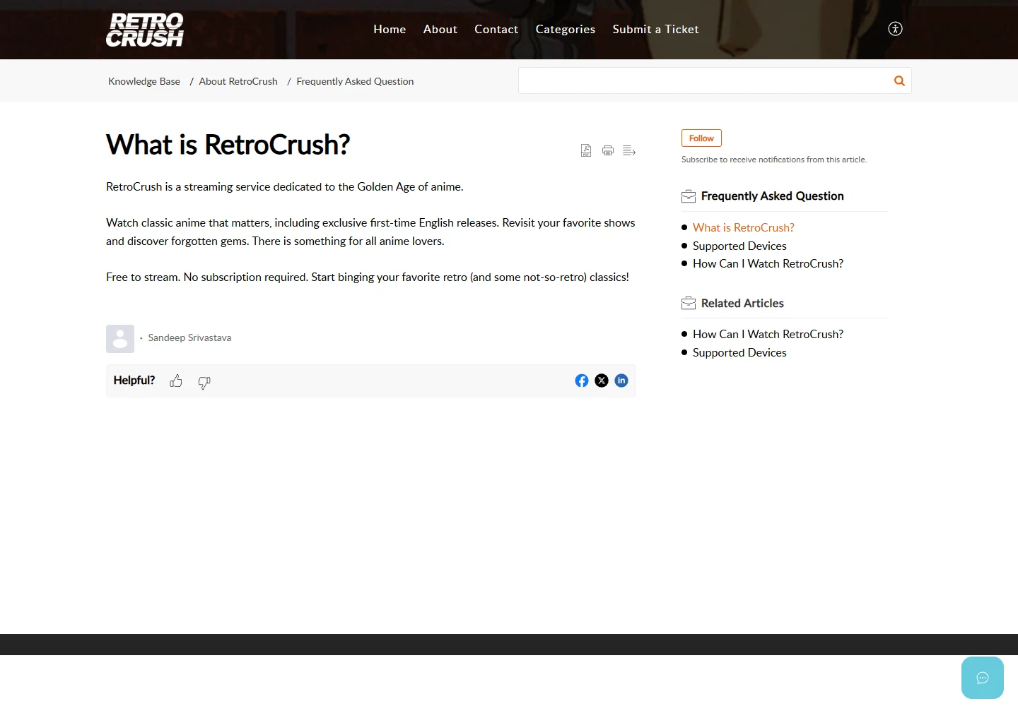 RetroCrush’s official introduction to its classic-anime streaming service