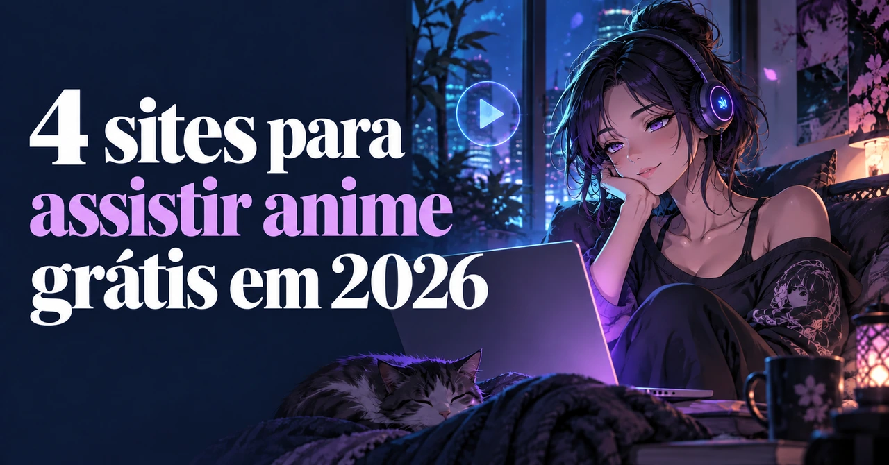 4 sites para assistir anime grátis em 2026: anúncios, legendas e limites