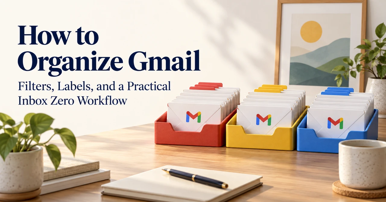 How to Organize Gmail: Filters, Labels, and a Practical Inbox Zero Workflow