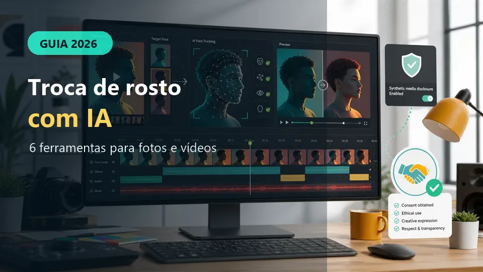 6 melhores ferramentas de troca de rosto com IA em 2026