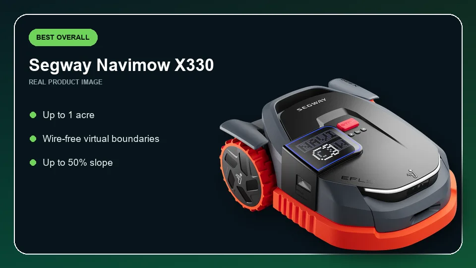 Segway Navimow X330 robot lawn mower real product image