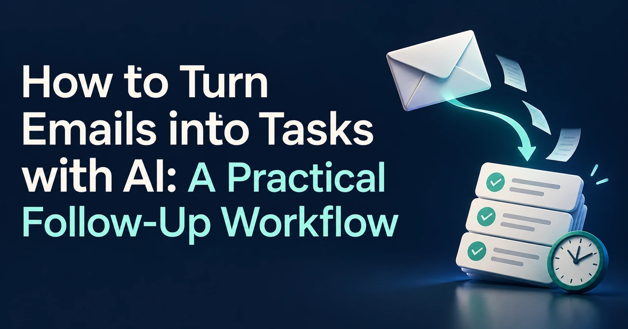 How to Turn Emails into Tasks with AI: A Practical Follow-Up Workflow