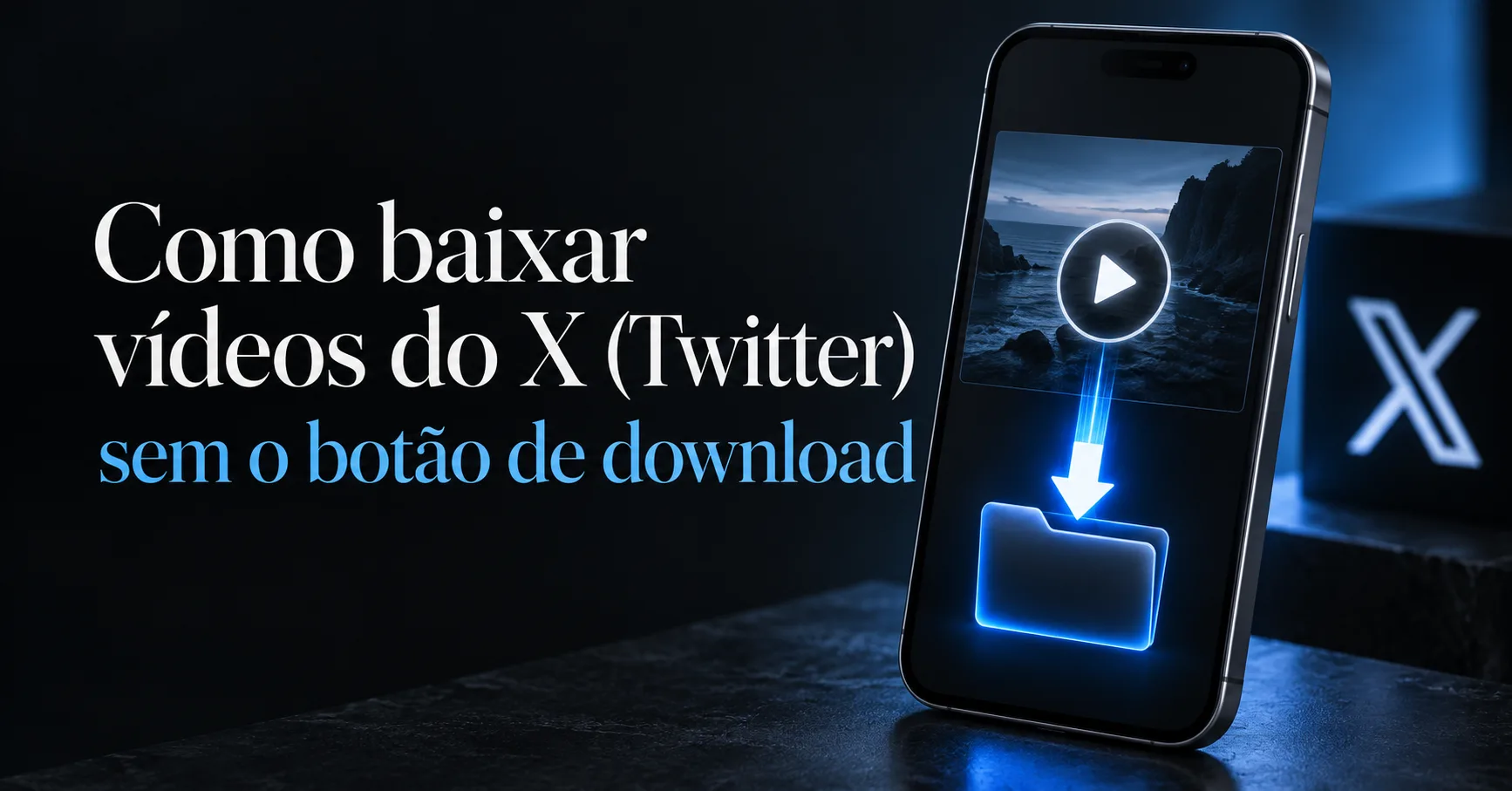 Como baixar vídeos do X (Twitter) sem o botão de download