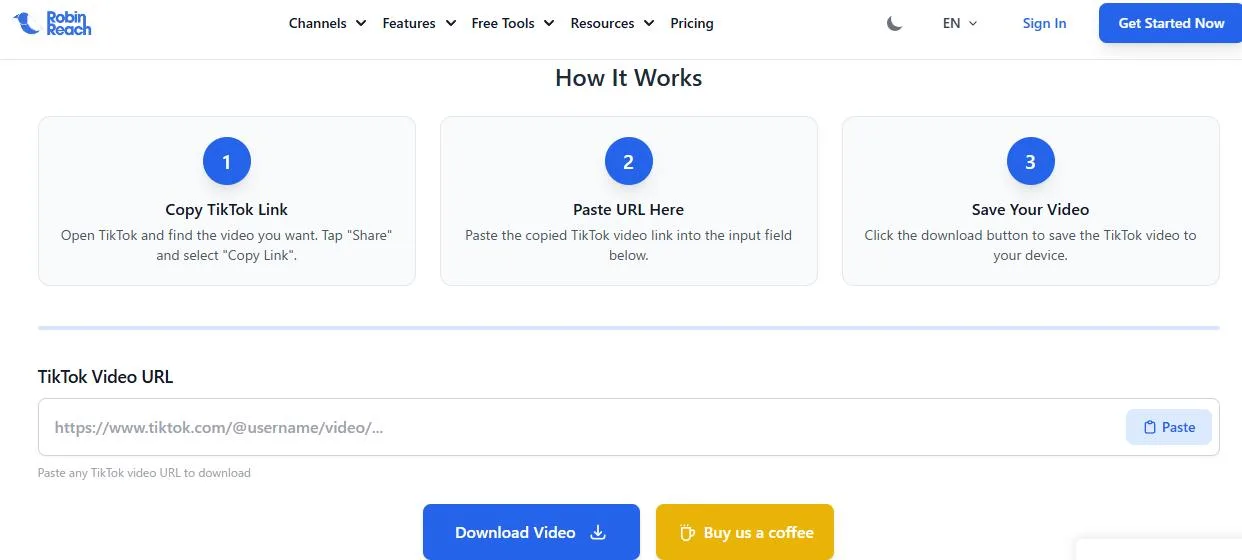 TikTok-Downloader von RobinReach