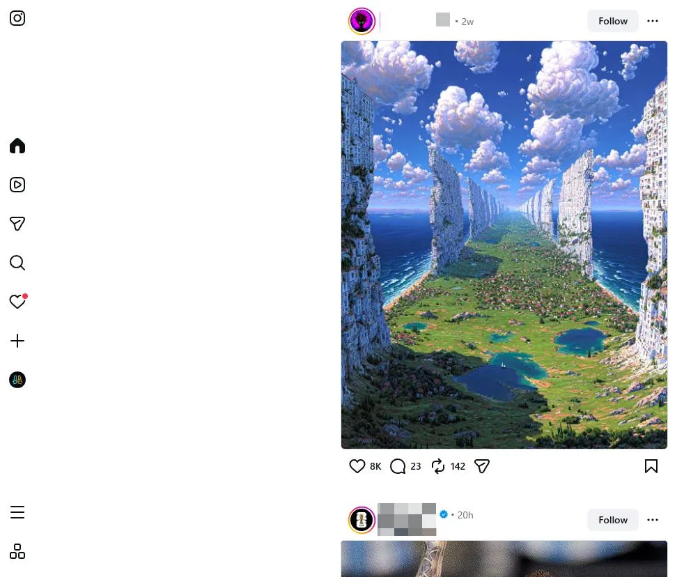 Instagram e sua interface de vídeos