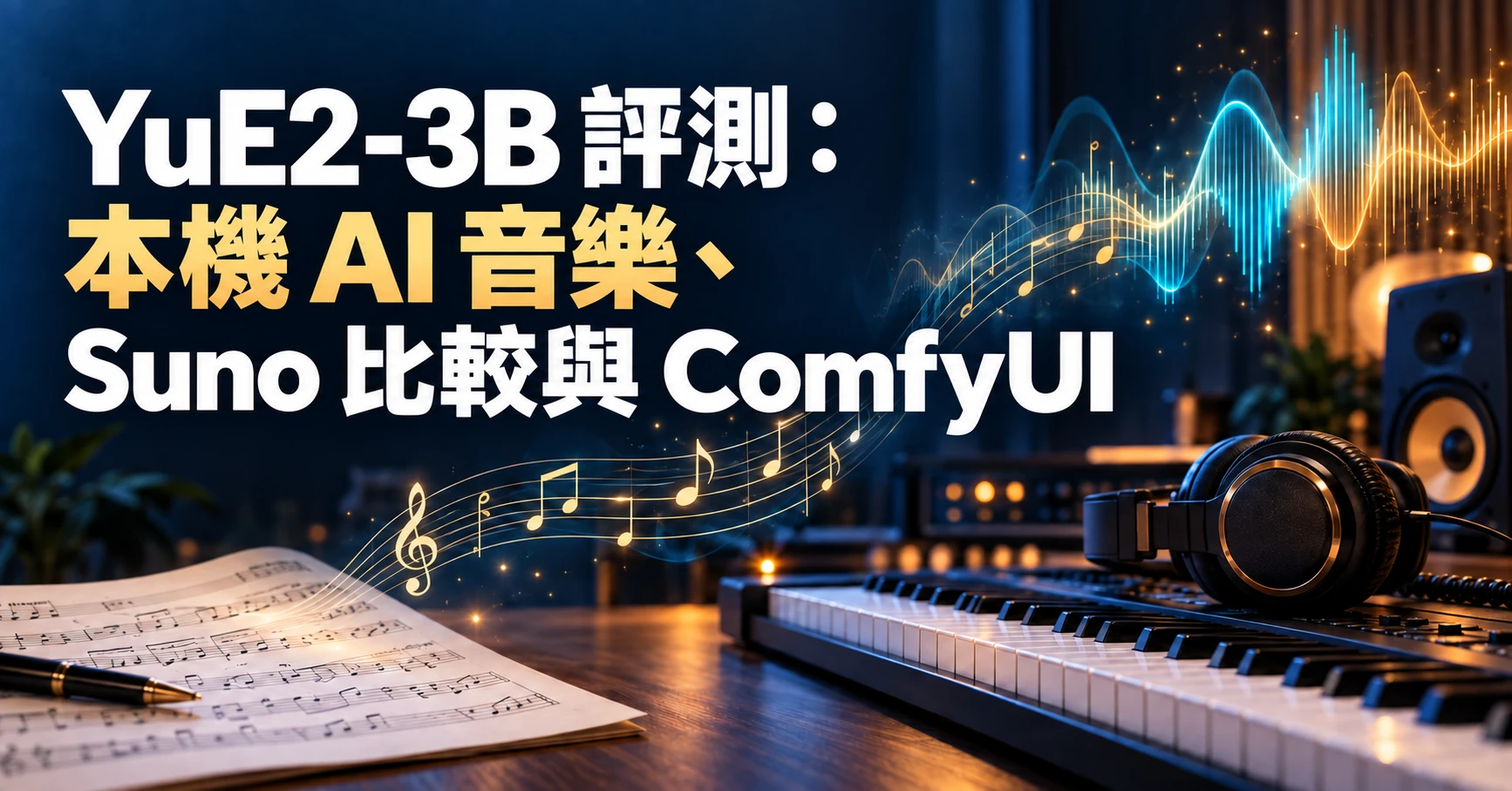 YuE2-3B 評測：本機 AI 音樂、Suno 比較與 ComfyUI