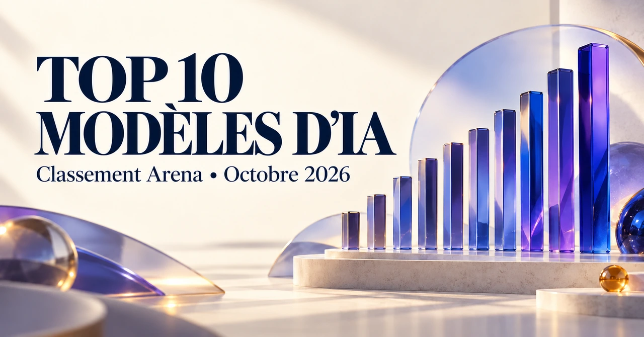 TOP 10 MODÈLES D’IA — Classement Arena • Octobre 2026