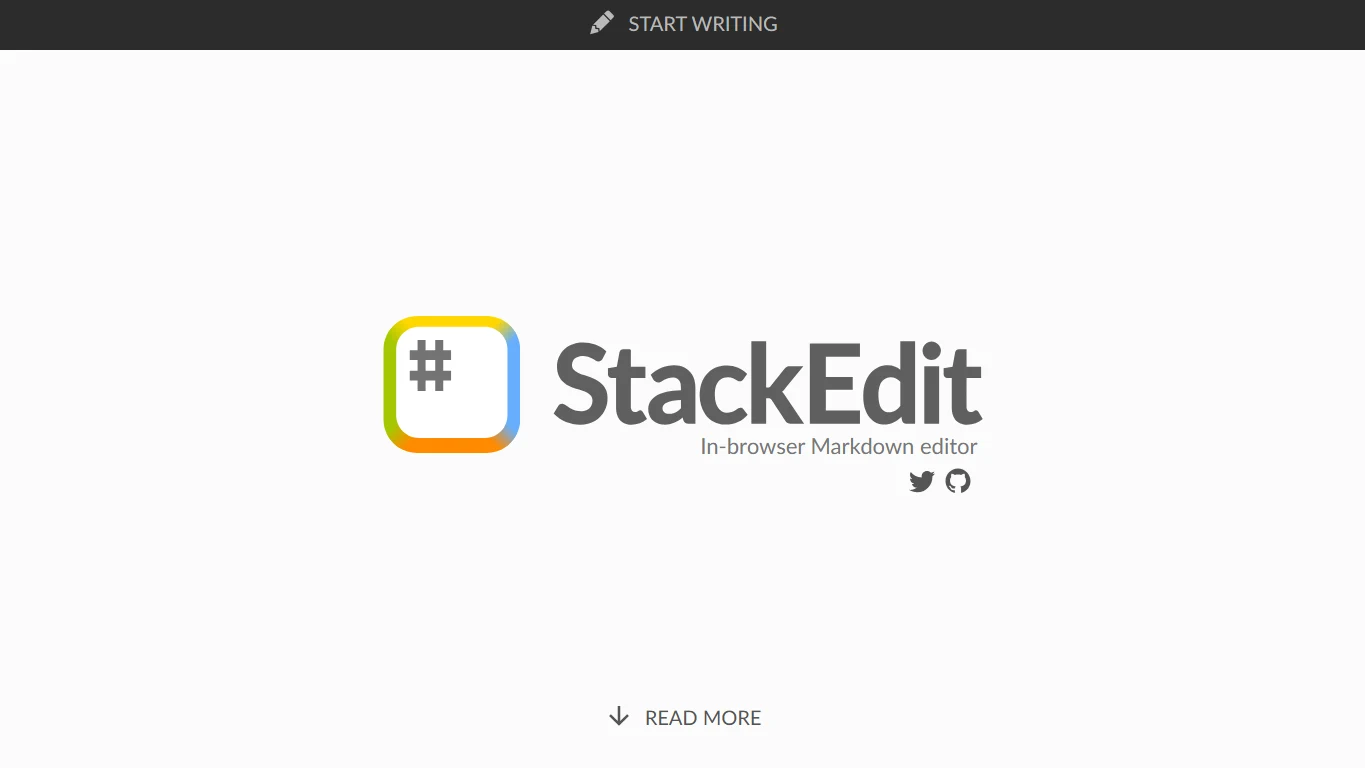 StackEdit — Official product page or editor screen